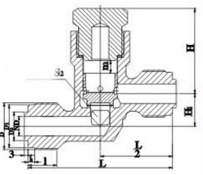 Drawing of GB T597 Male Threaded Bronze Check Valve Type A.jpg